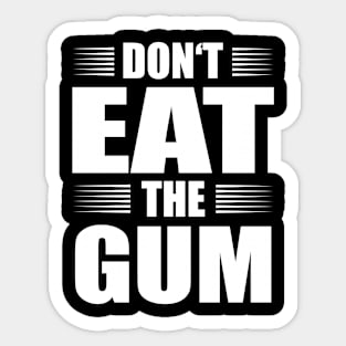 Funny Chewing Gum Gift Sticker